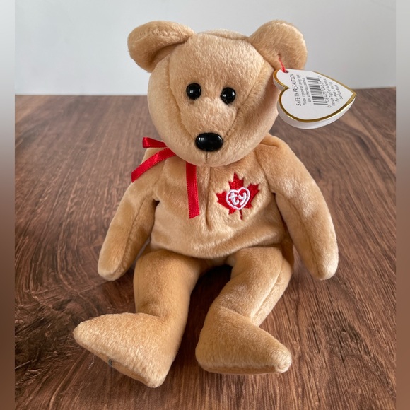 3 FOR $25: Authentic TY Beanie Babies True the Canadian Bear, 2003. NWT - Picture 1 of 3